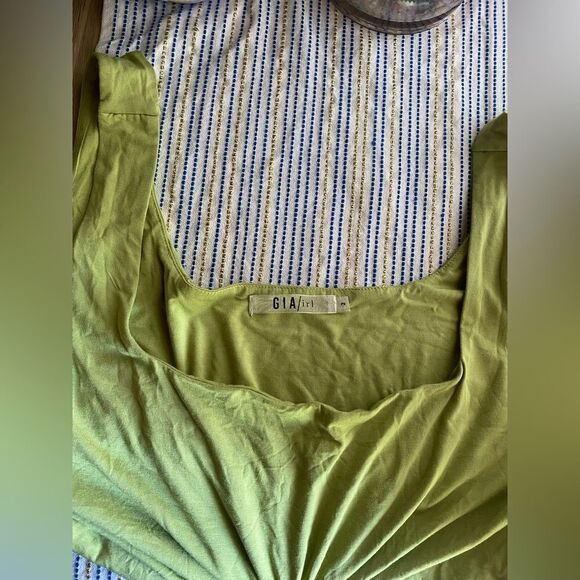 GIA IRL Plus Green Cutout Maxi Dress Womens Sz 2 18/20 Sleeveless NWT - Picture 9 of 17